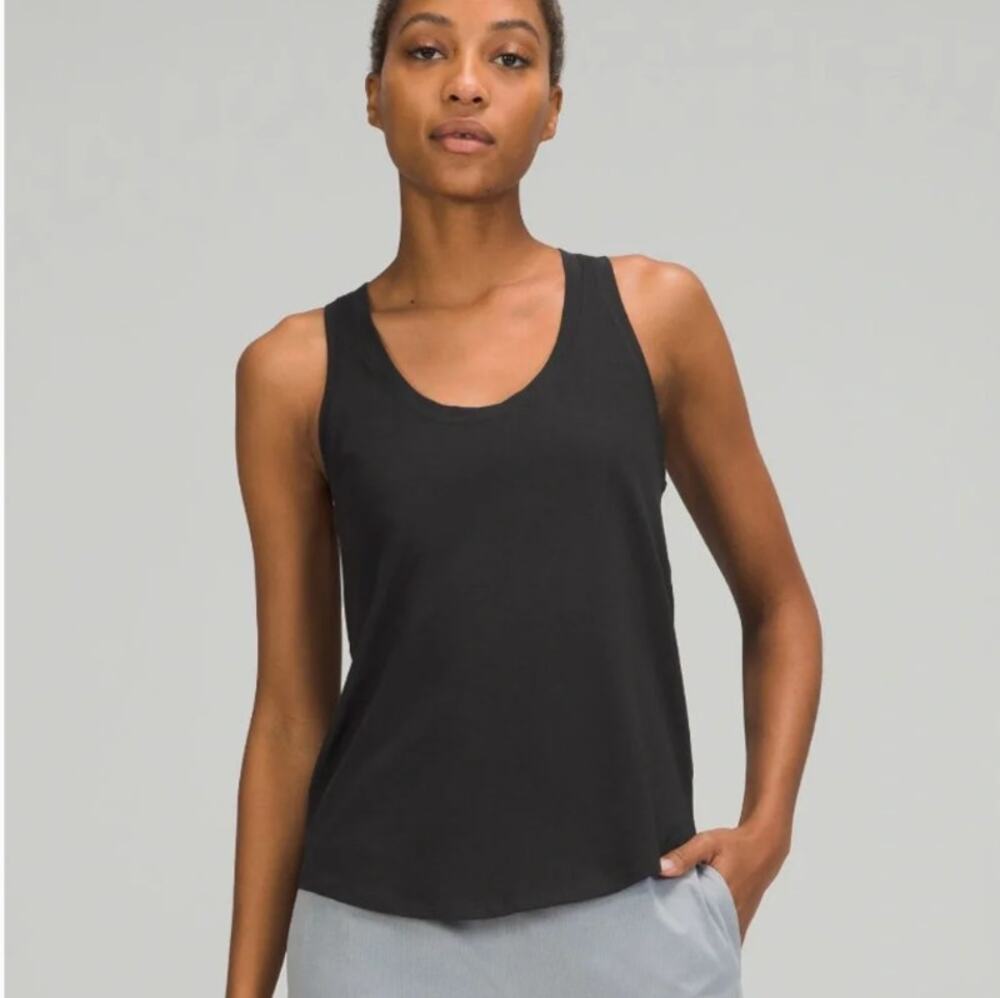 Lululemon Black Love Tank Top Size 12 NWT Women's Racerback Cotton